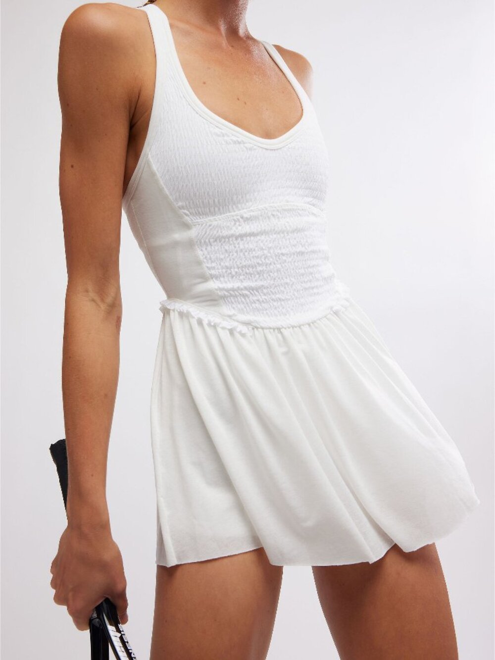 FP MOVEMENT Smockin Hot Dress / White - Picture 1 of 6